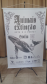 banner com o título da exposição: Animais em extinção e a imagem de uma baleia